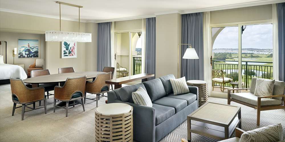 Omni Orlando Resort at ChampionsGate hotel guest rooms and suite bedroom custom furniture and casegoods
