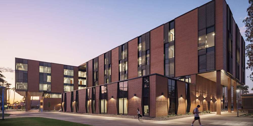 Beautiful architecturally designed building exterior for Arizona State University