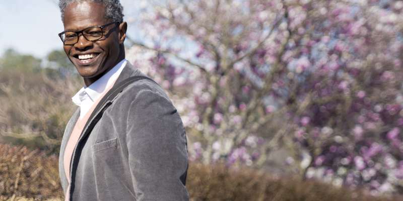 Chris Heard outside in Atlanta, GA in the spring