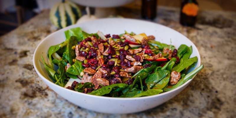 OFS' chef aimee new recipe Cider Kissed Harvest Salad