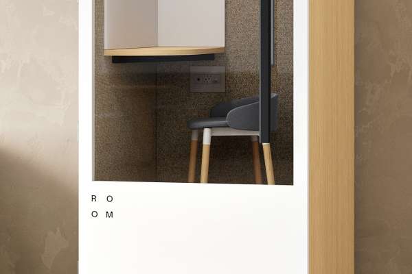 Phone Booth by ROOM x Carolina Carolina Phone Booth by ROOM x Carolina healthcare furniture seating new product at Healthcare design conference and expo