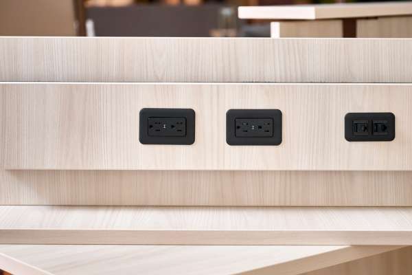 Staks workstation in OFS Chicago showroom