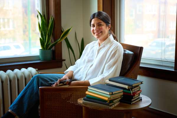 OFS interviewing Liz Flores in her studio