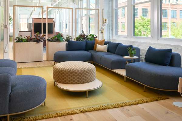 OFS Blush and Hydra in Chicago showroom