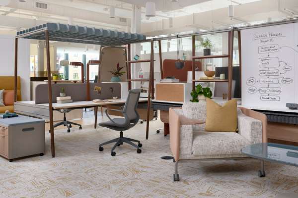 Kaleid, Pret, Heya, and Tobee in OFS Chicago showroom