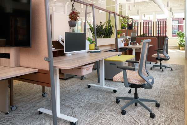 Kaleid workstation and Genus in OFS Chicago showroom