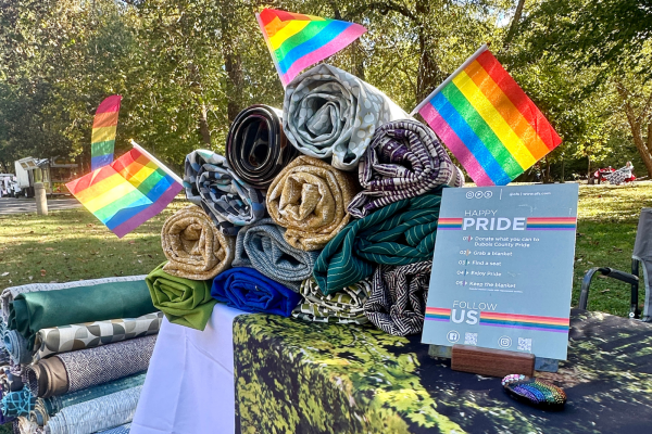 OFS booth at Dubois County pride fest 2026