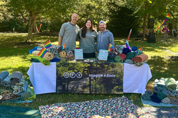 OFS booth at Dubois County pride fest 2026