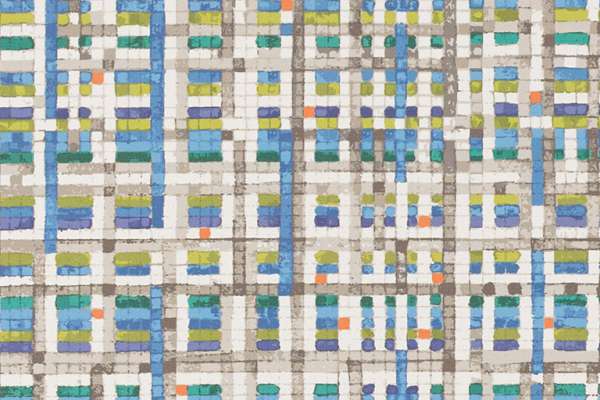 Watercolor Grid Mosaic