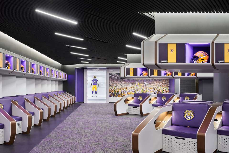 Louisiana State University Football Locker Room Louisiana State University Football Locker Room
