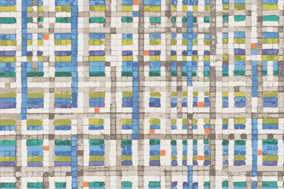 Watercolor Grid Mosaic Watercolor Grid Mosaic
