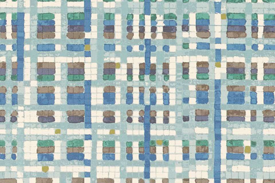 Watercolor Grid Tile