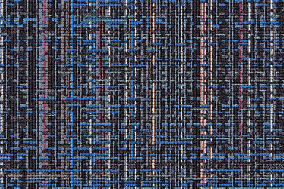 Blurred Plaid Black And Blue
