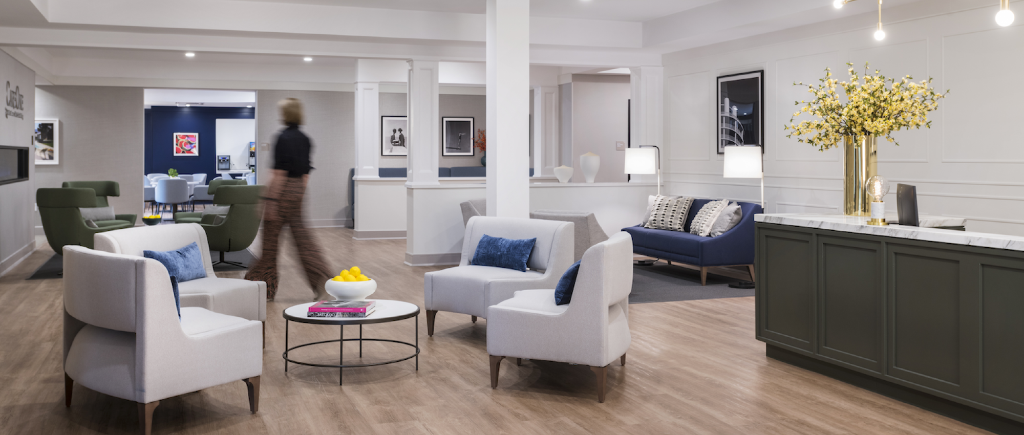 healthcare design furniture in a seating setting from Carolina.