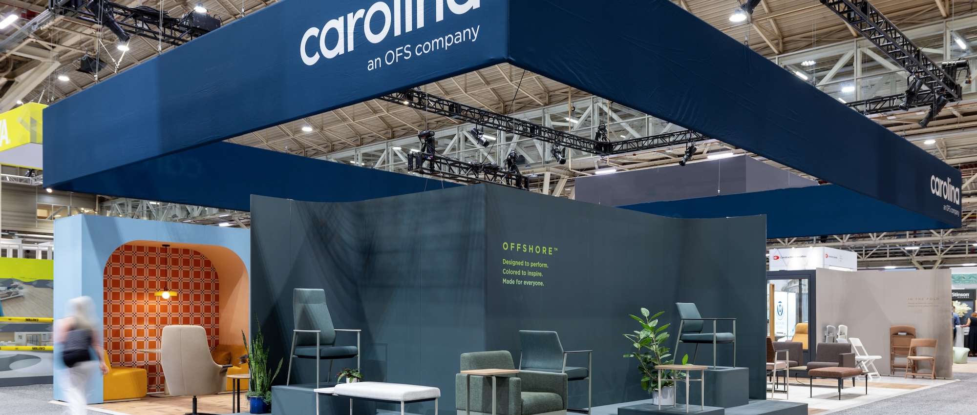 carolina healthcare design show with carolina booth and offshore
