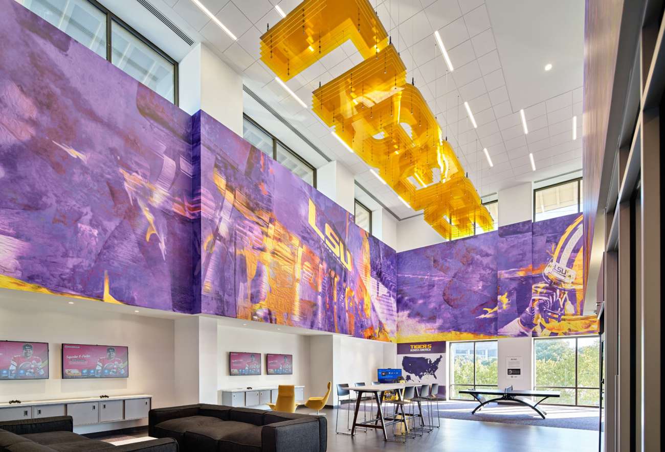 Louisiana State University Football Locker Room