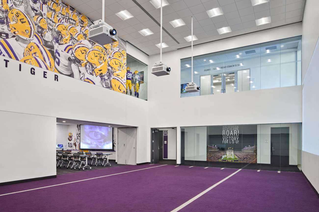 Louisiana State University Football Locker Room