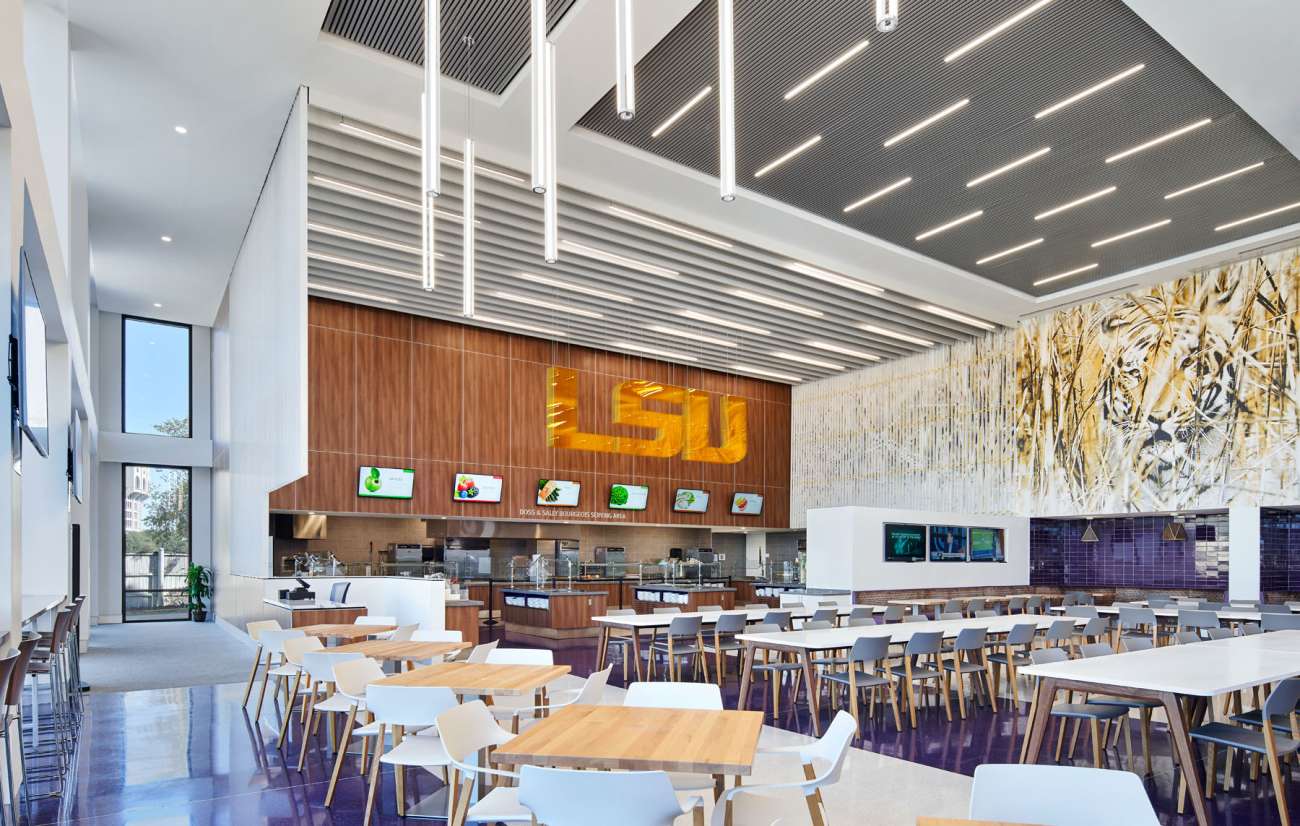Louisiana State University Football Locker Room