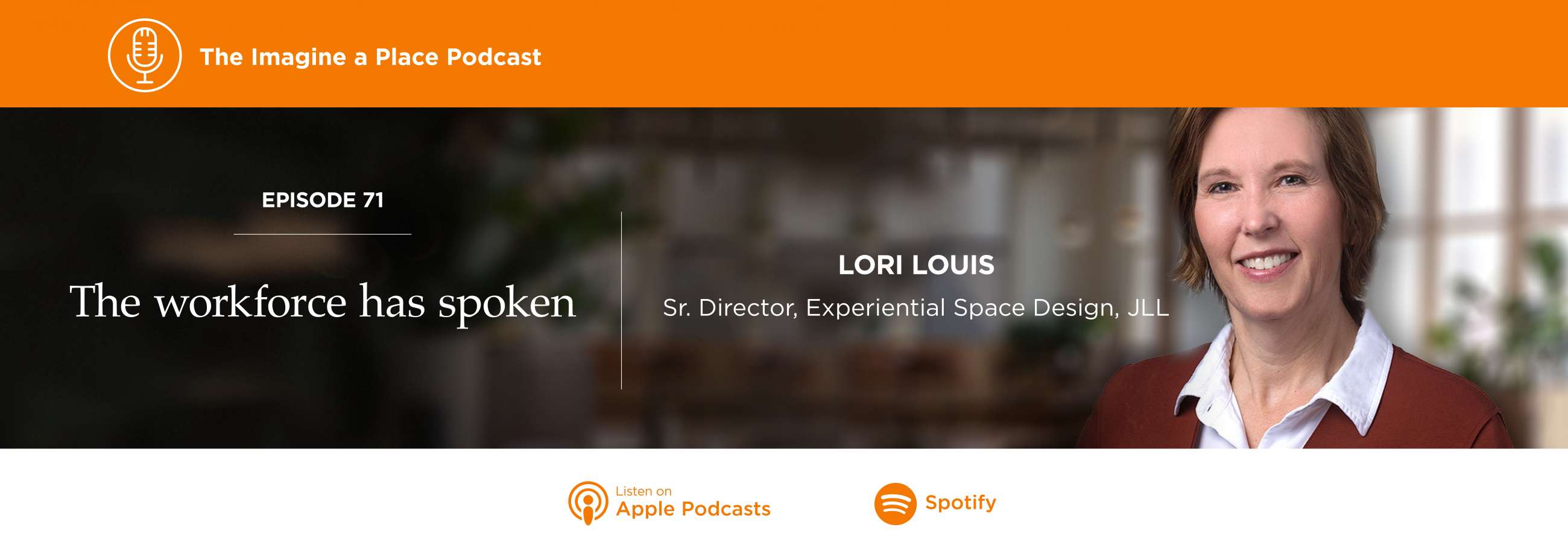 Lori Louis of JLL on the Imagine a Place podcast