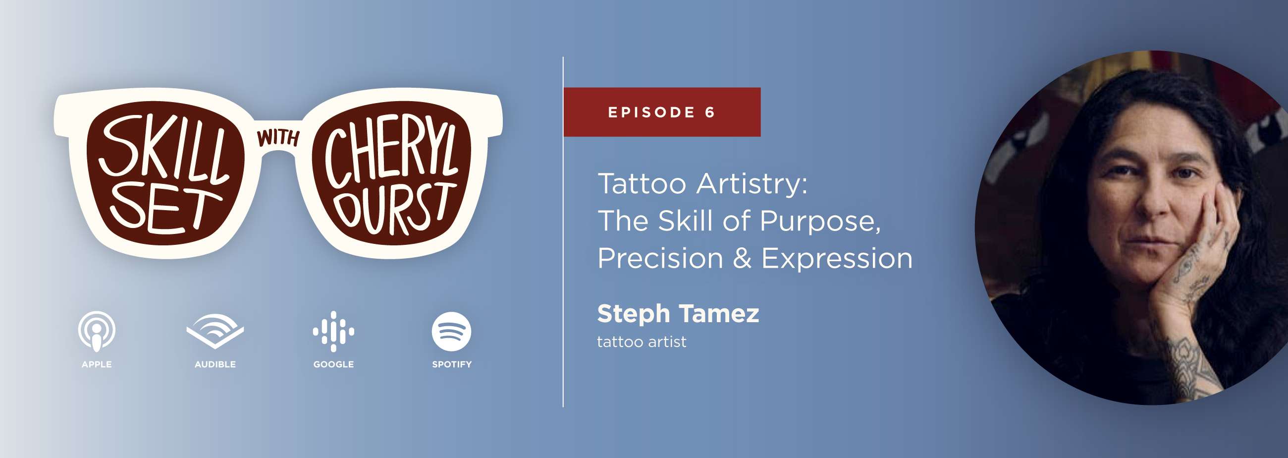 the skill set banner featuring stephanie tamez tattoo artist