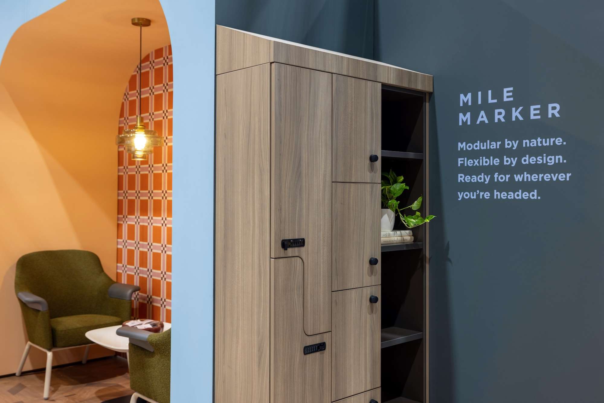 mile marker modular cabinetry and lockers at HCD