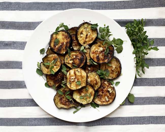 Grilled eggplant with herbs Grilled eggplant with herbs