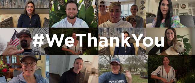 Thanking our healthcare professionals Thanking our healthcare professionals
