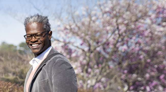 Chris Heard outside in Atlanta, GA in the spring