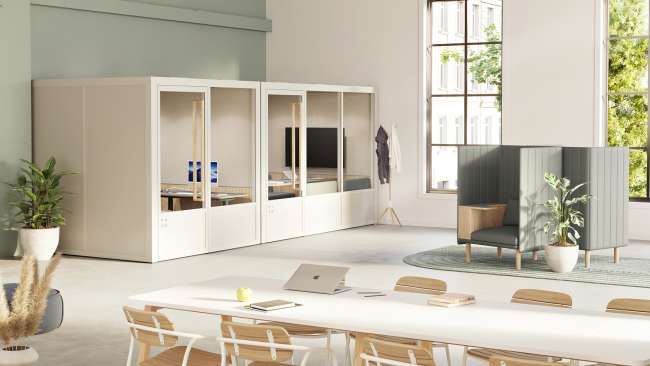 The Solo with Desk, Room L Meeting Room with Monitor Mount, Room M Focus Room, Vienna, ...