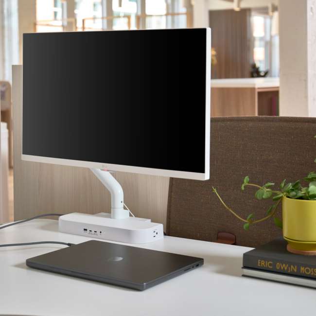 Monitor arm and docking