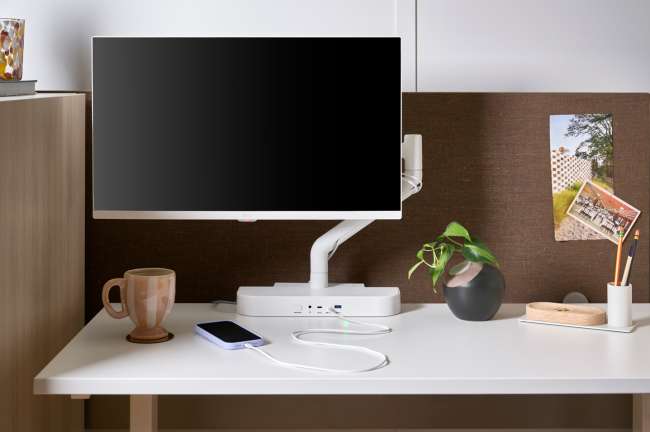 Monitor arm and docking