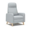 Knack recliner with wood legs