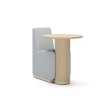 Café table unit with plinth base