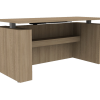 Height adjustable shell desk