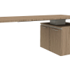 Height adjustable cantilever desk