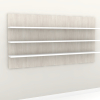 Wallmount shelf panel