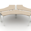 Agile - 120 Degree corner worksurface