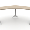 Agile 120° corner static desk