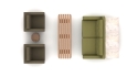 Rowen, Rowen bench, Rowen conversation, Cubic, ...