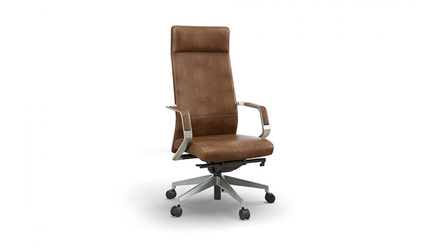 OFS, An inner mesh and foam structure combined with outer upholstered shell gives the Pur swivel its slim, modern design. The