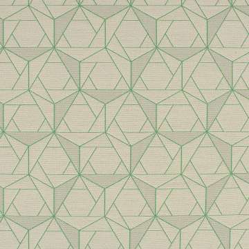 Folded Lines Beige & Green