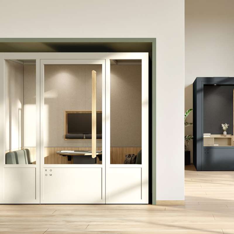 Room M Focus Room, Room S Meeting Room with VC, and Vienna