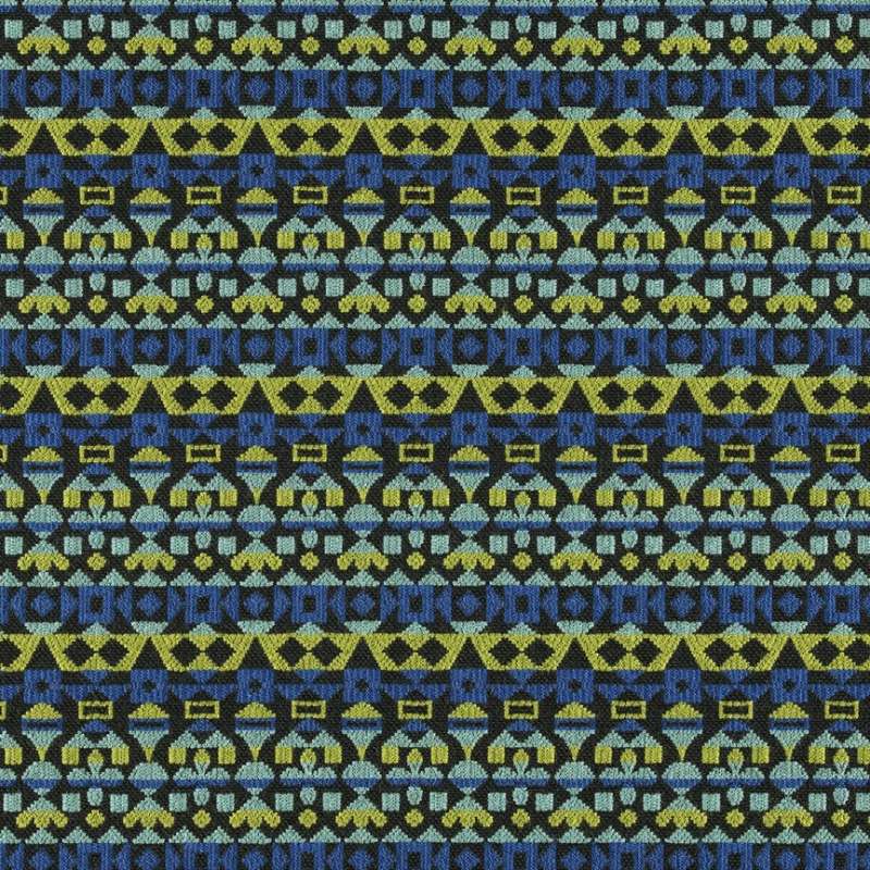Arabesque Ultramarine and Avocado