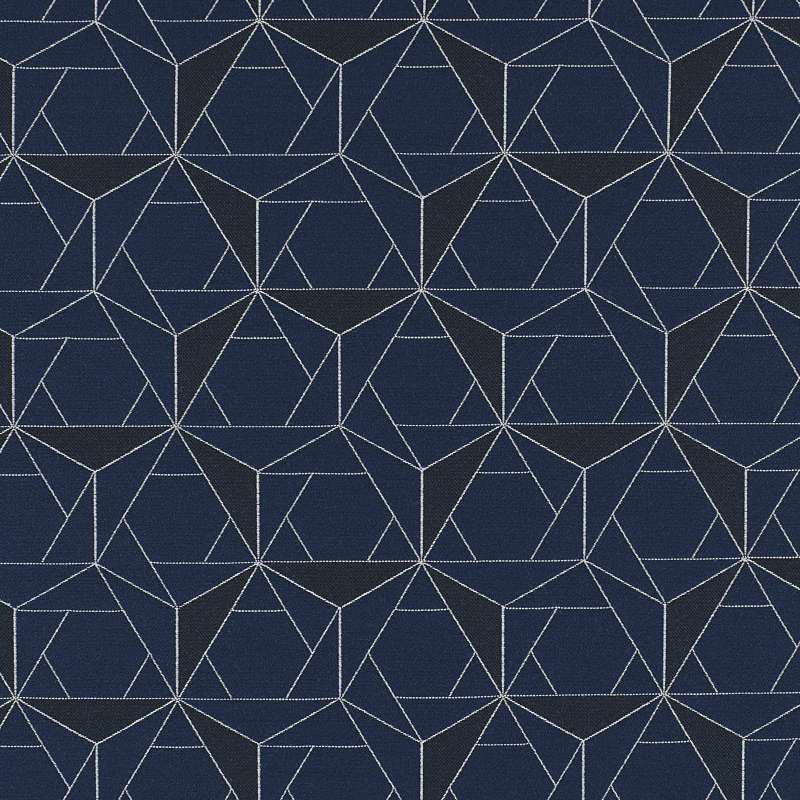 Folded Lines Navy & White
