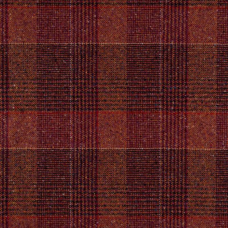 Melange Check Brick Dust