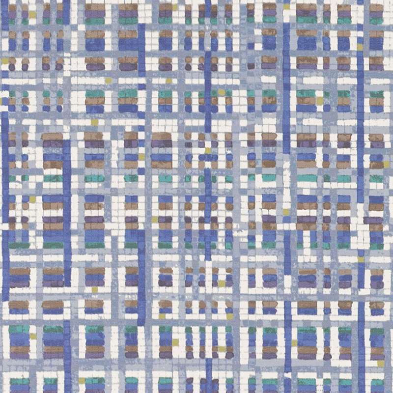 Watercolor Grid Gradient Blue