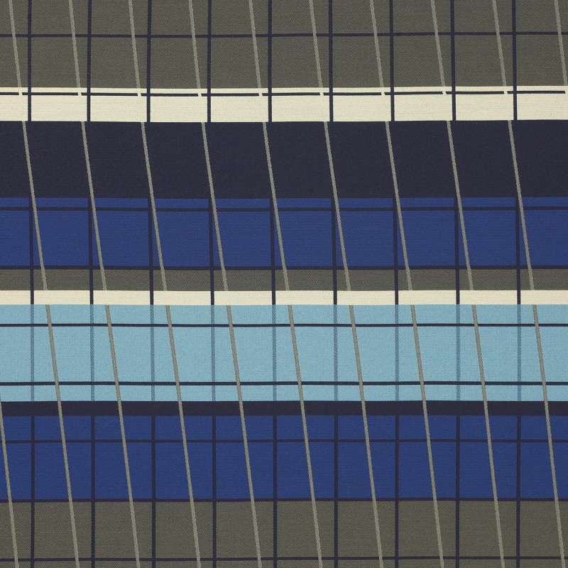 Lines On Stripes Deep Cobalt